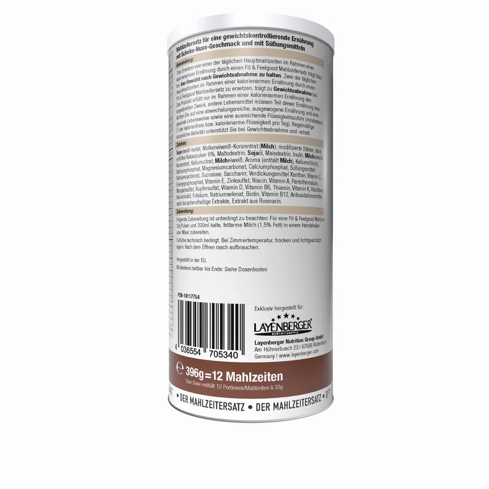 Produktabbildung Layenberger Mahlzeitenersatz Fit + Feelgood, Schoko-Nuss