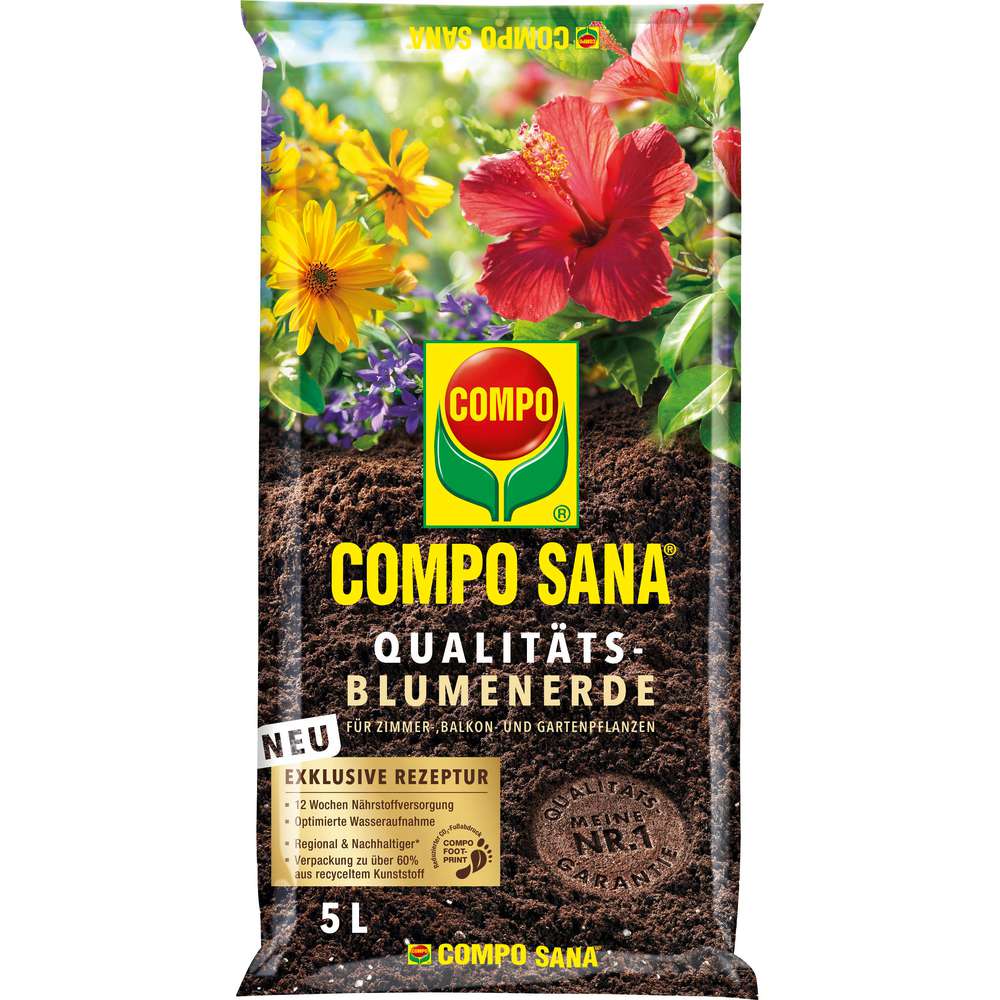 Produktabbildung Compo Sana Qualitäts-Blumenerde 5L