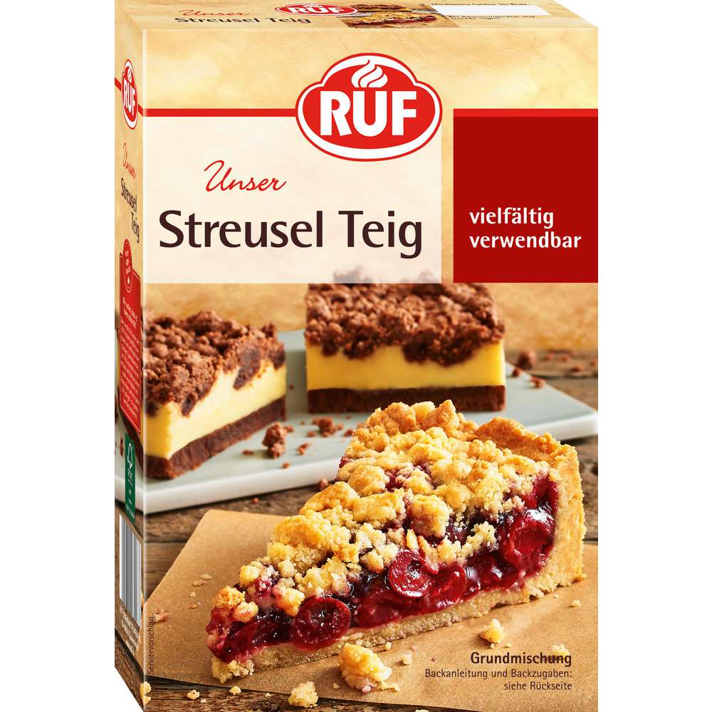 Produktabbildung RUF Backmischung Streusel Teig