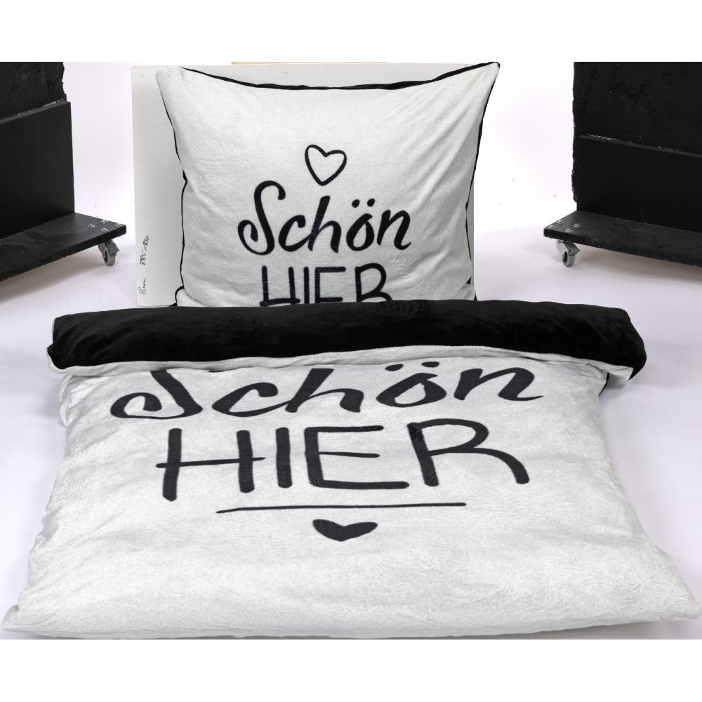 Produktabbildung keine Marke Cashmere-Touch-Bettwäsche, je Garnitur