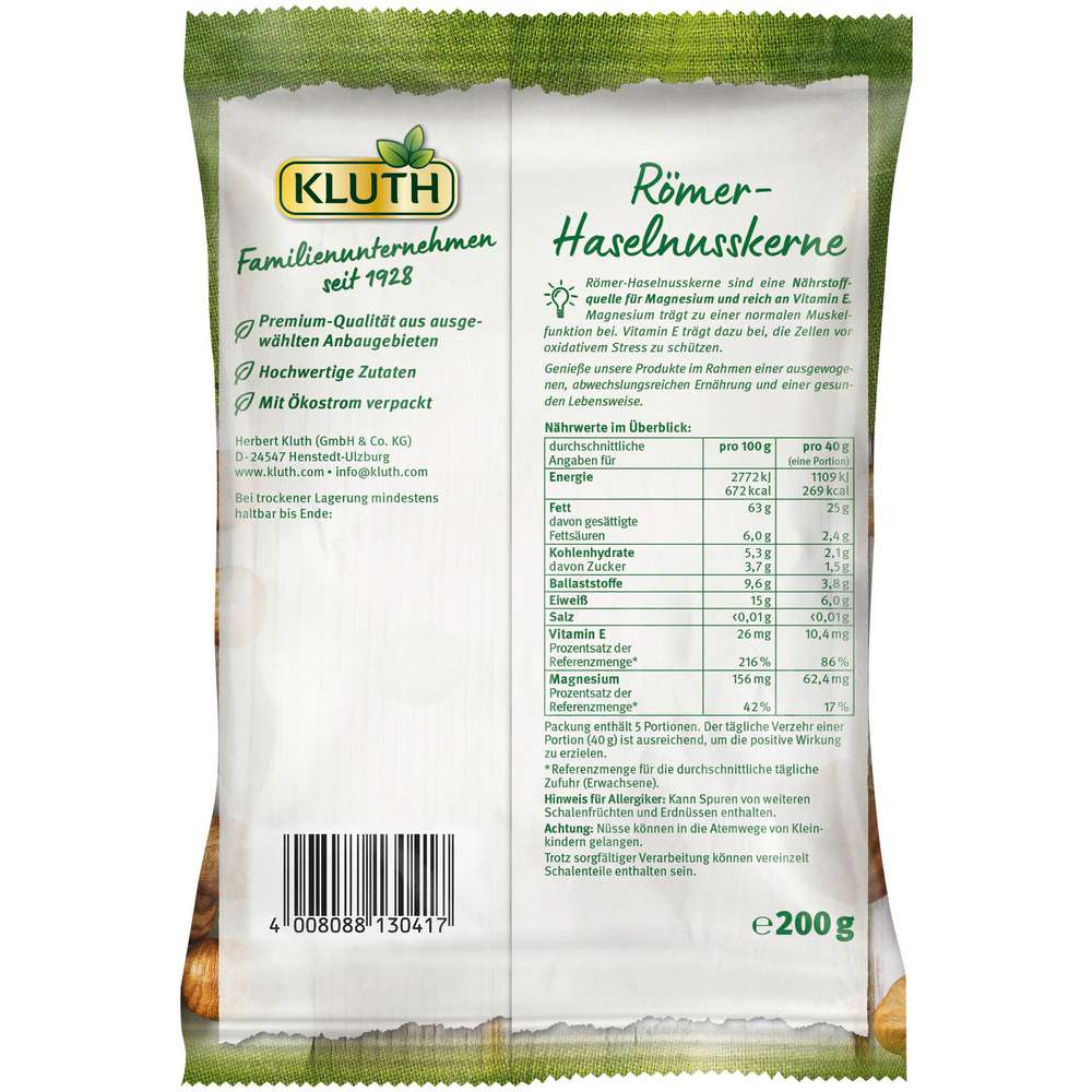 Produktabbildung Kluth Haselnusskerne