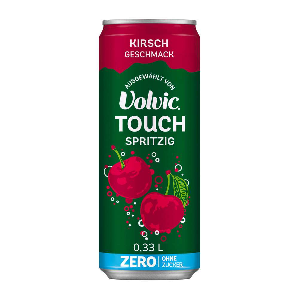 Produktabbildung Volvic Mineralwasser Touch Spritzig, Kirsche, ohne Zucker