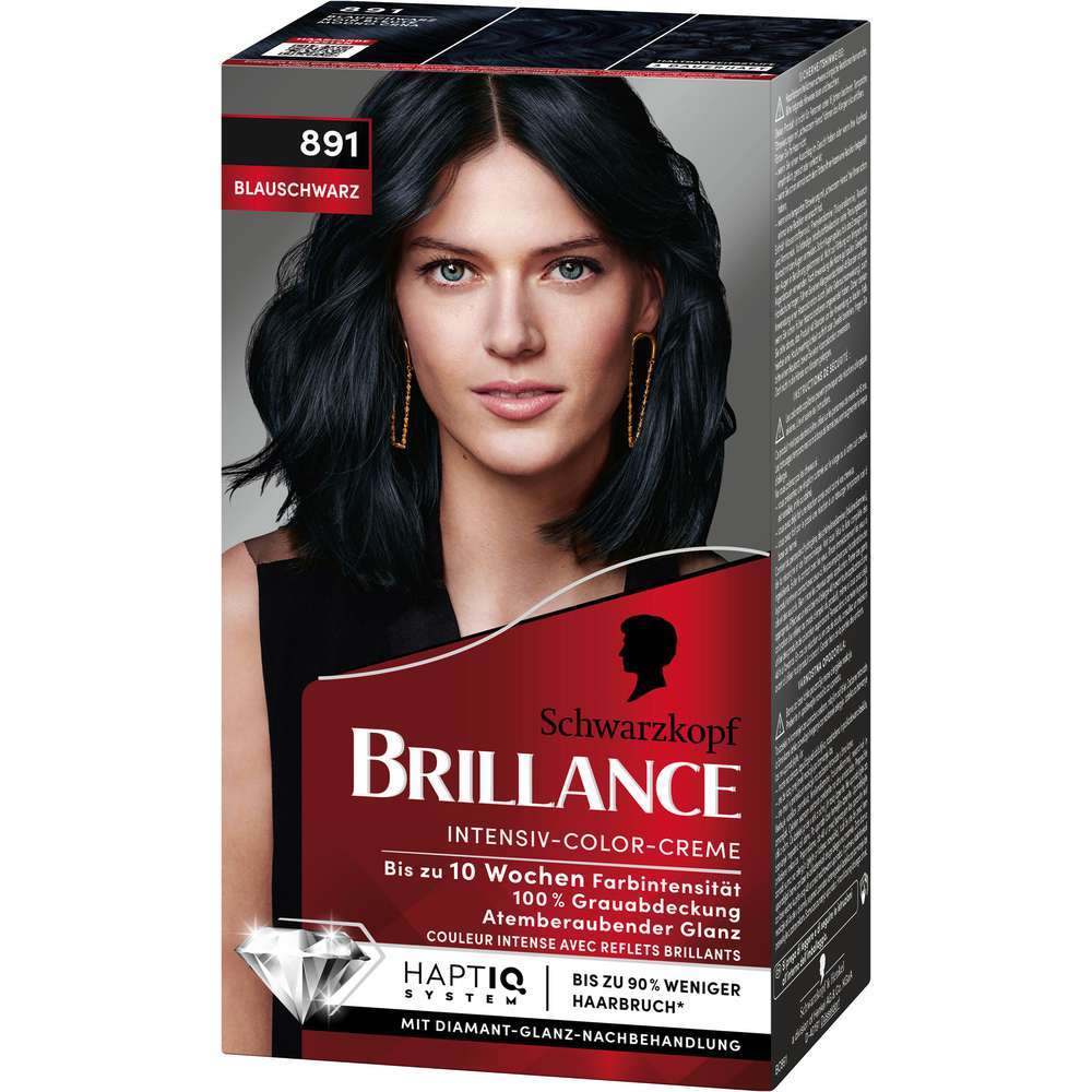 Produktabbildung Schwarzkopf Brillance Haarfarbe, Blau-Schwarz 891