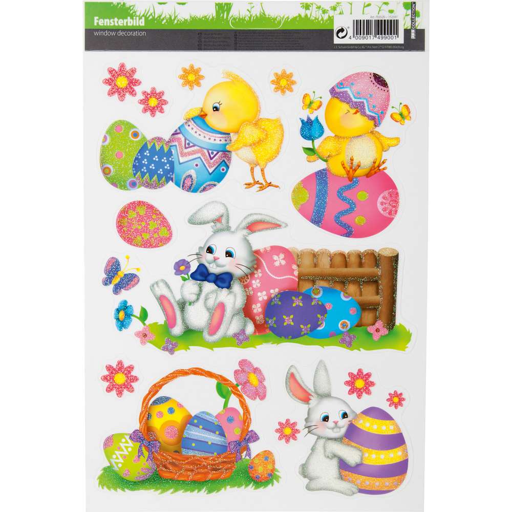 Produktabbildung keine Marke Fensterbild Ostern 20 x 30 cm, sortiert