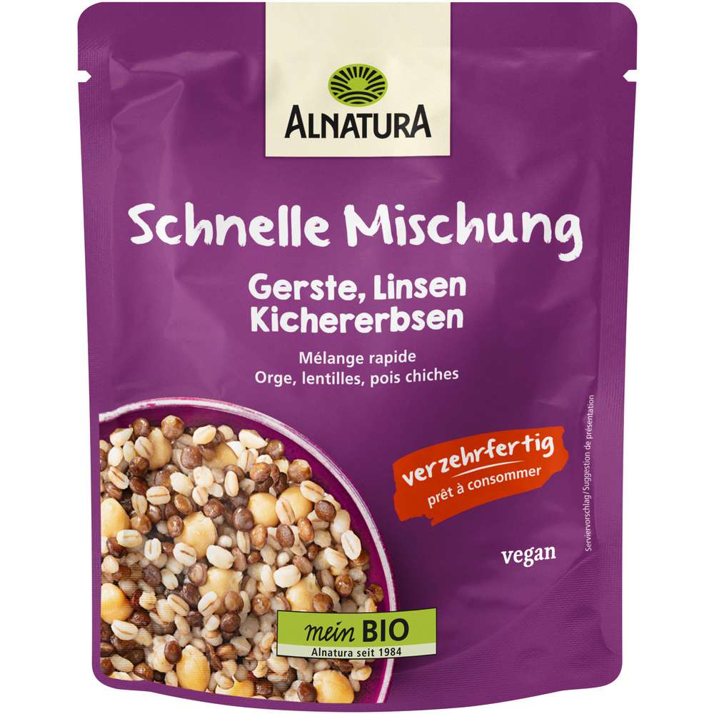 Produktabbildung Alnatura Bio Schnelle Mischung Gerste, Linsen, Kichererbsen