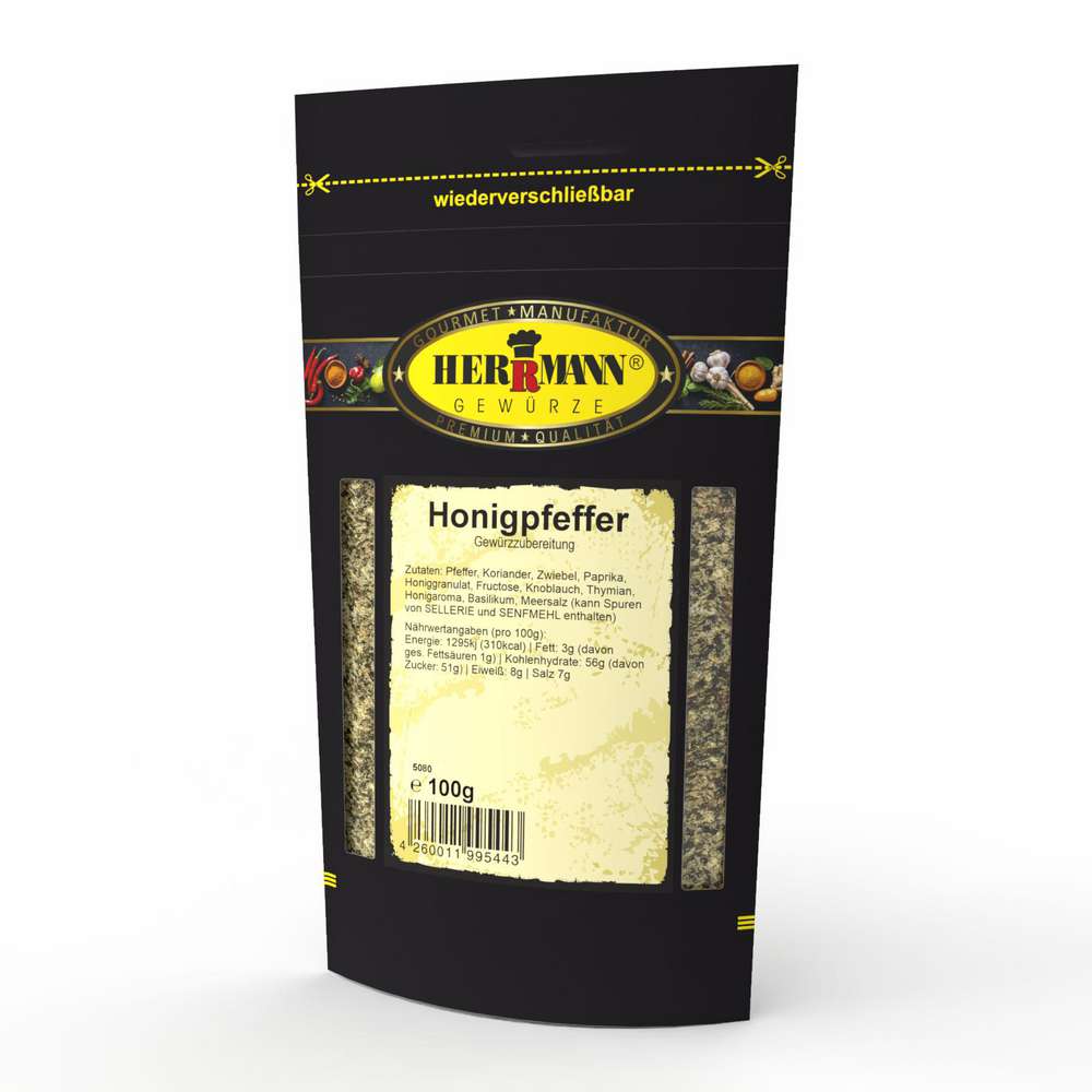 Produktabbildung Herrmann Gewürze Gewürzzubereitung Honigpfeffer