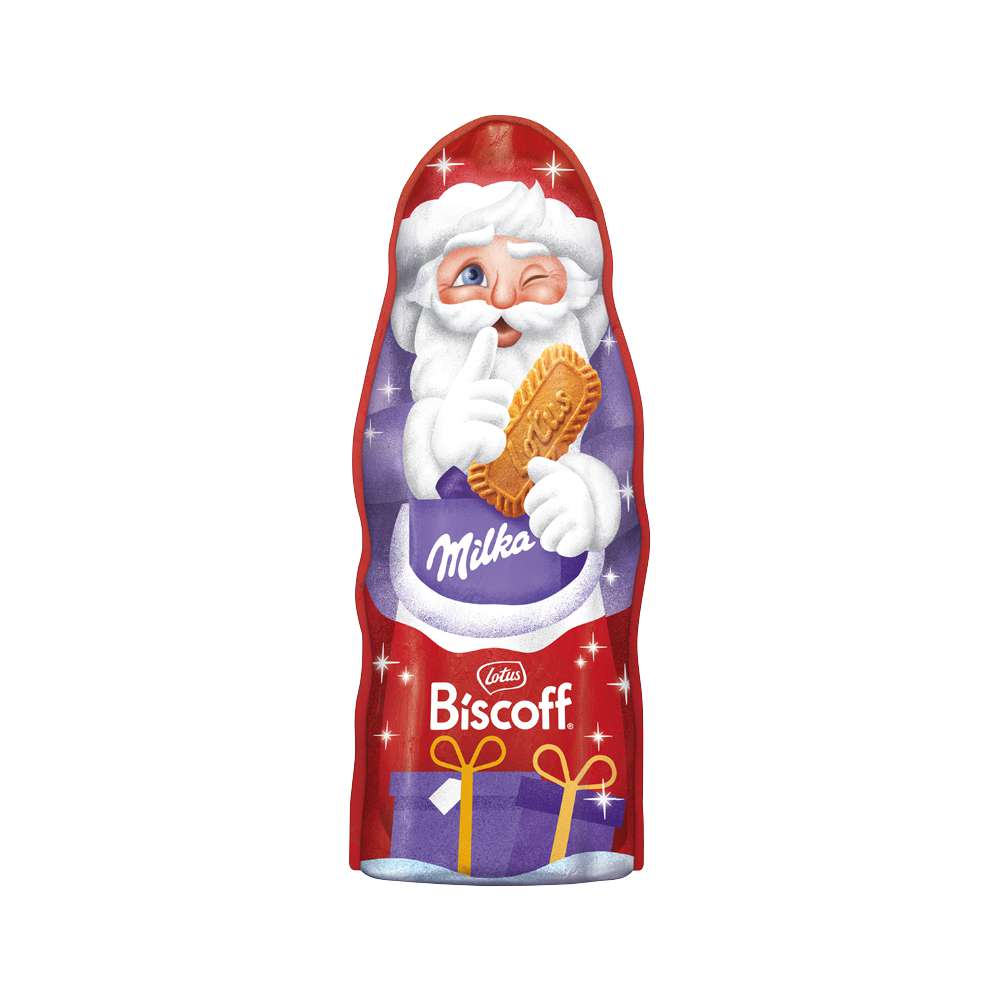 Produktabbildung Milka Schoko-Weihnachtsmann, Biscoff