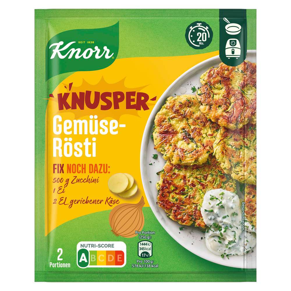 Produktabbildung Knorr Fix-Würzmischung, Gemüse Rösti