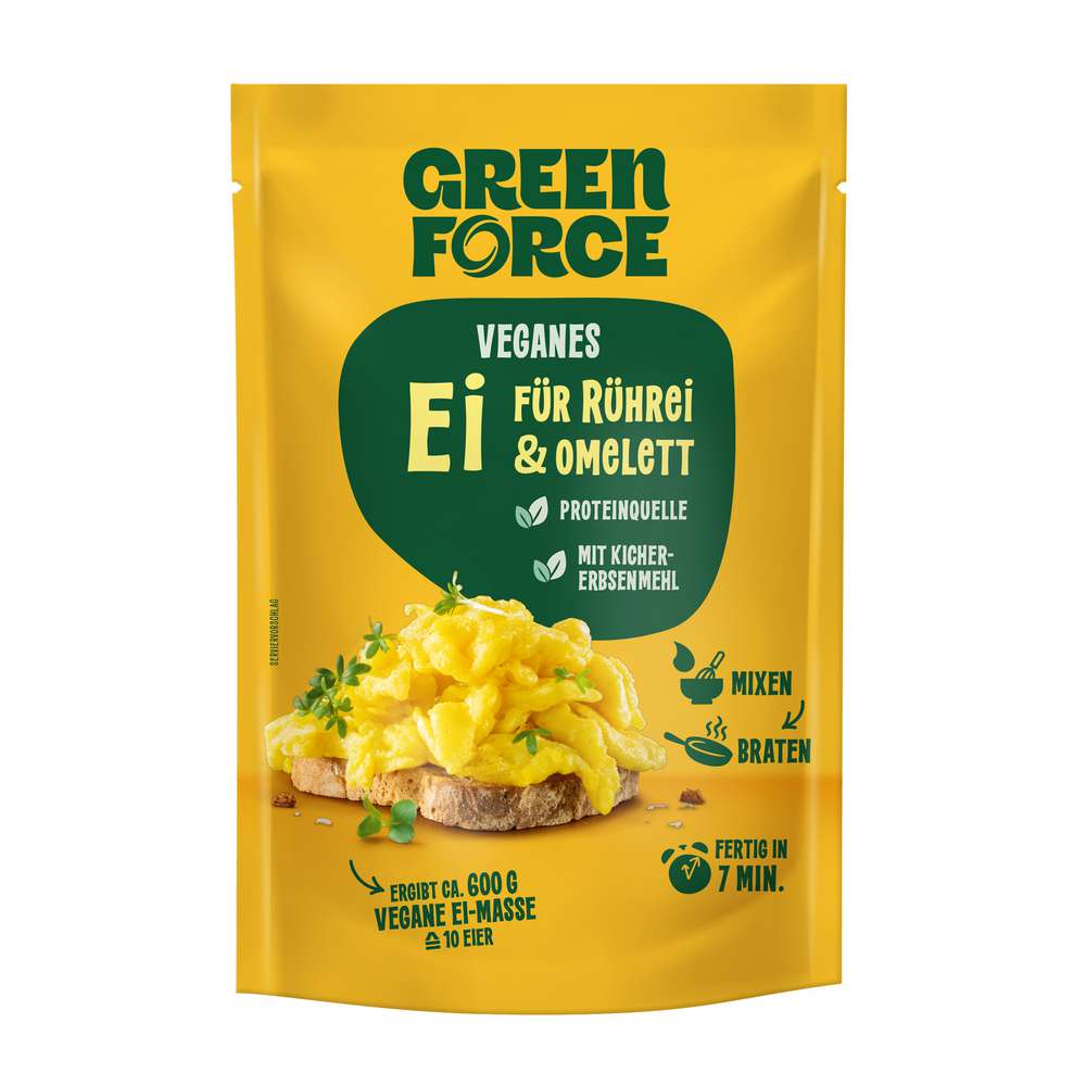Produktabbildung GREENFORCE Veganes Ei für Rührei & Omelett