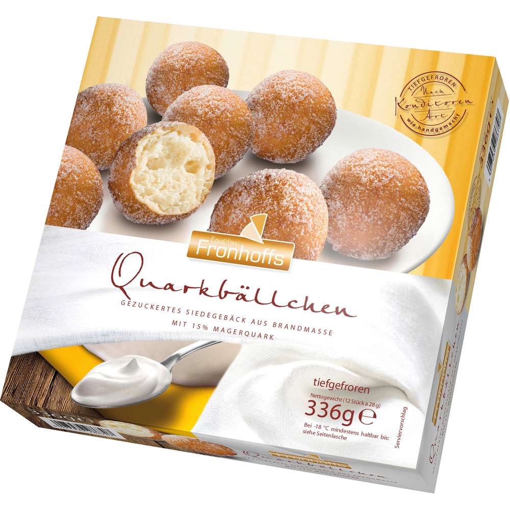 Produktabbildung Fronhoffs Quarkbällchen, tiefgekühlt