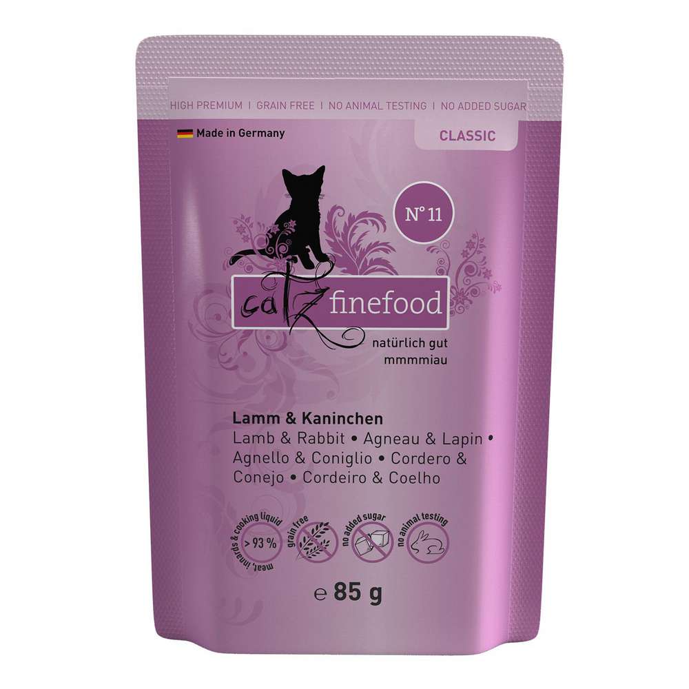 Produktabbildung catz finefood Katzen-Nassfutter N° 11, Lamm/Kaninchen