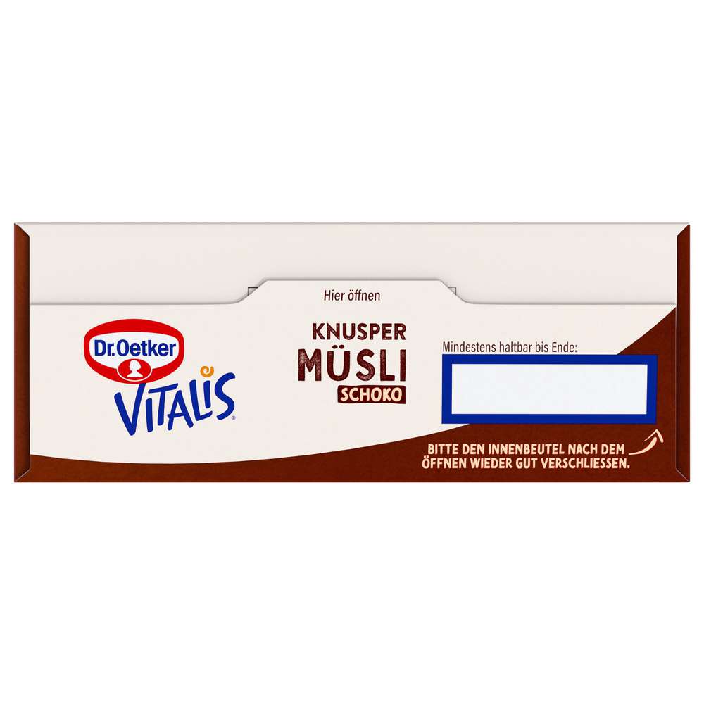 Produktabbildung Dr. Oetker Vitalis Knusper Müsli Schoko 