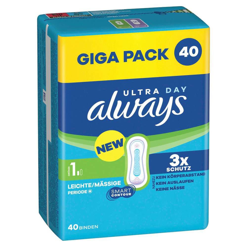 Produktabbildung Always Ultra Day Binden Normal