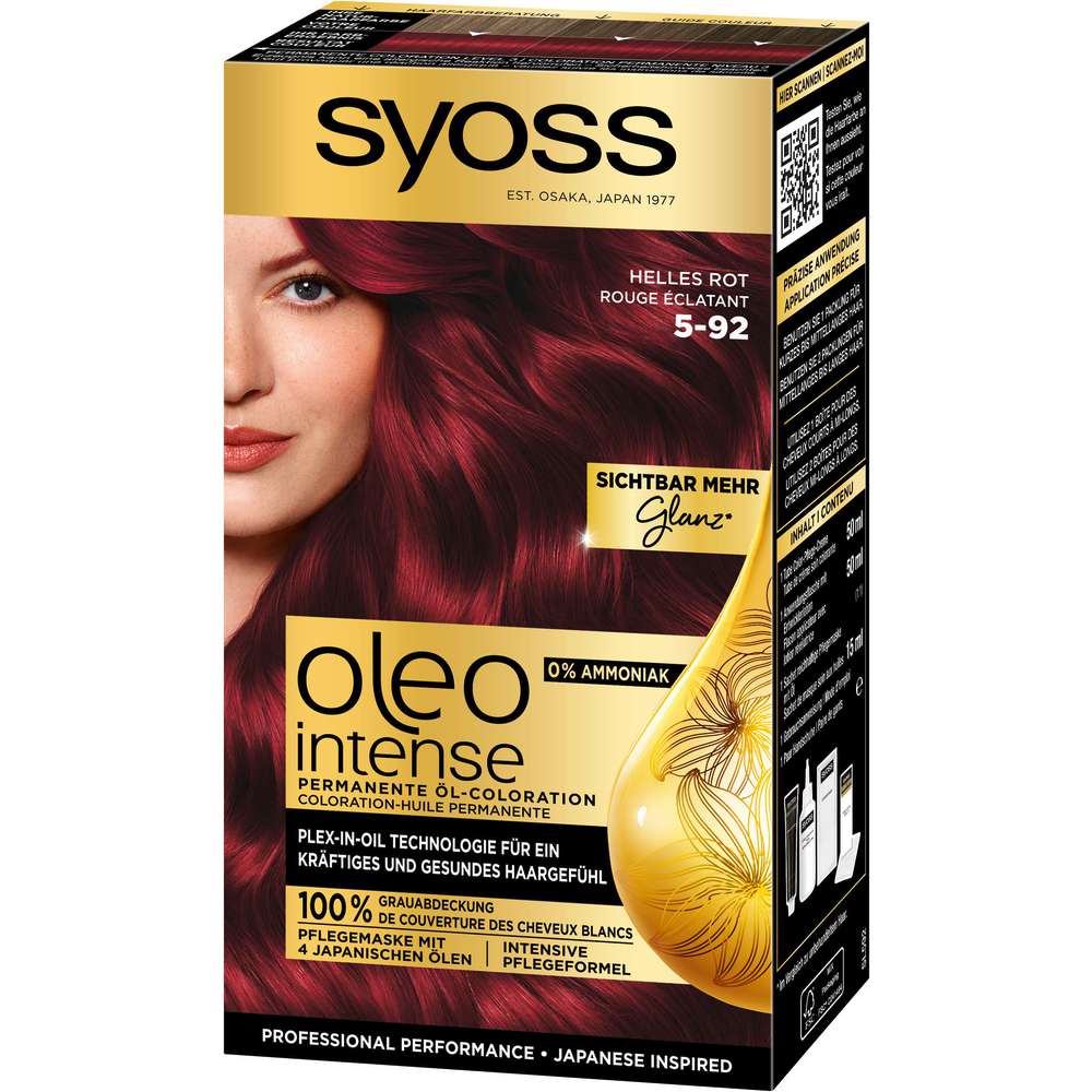 Produktabbildung Syoss Haarfarbe Oleo, 5-92 helles Rot