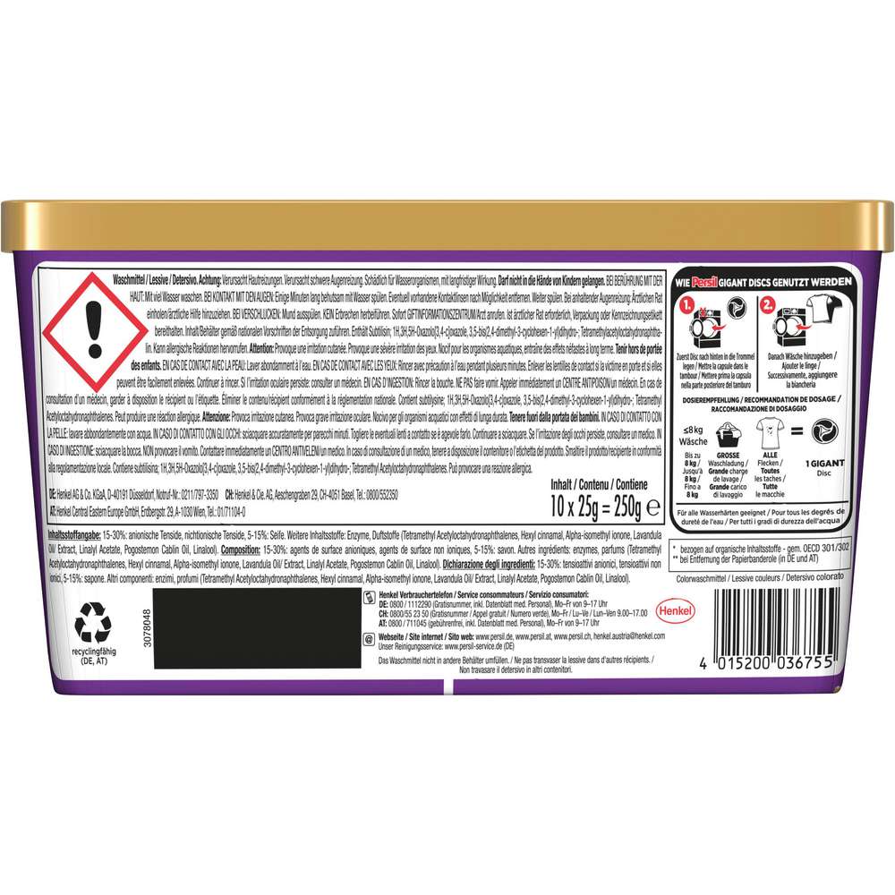 Produktabbildung Persil Clolor-Waschmittel Discs Gigant