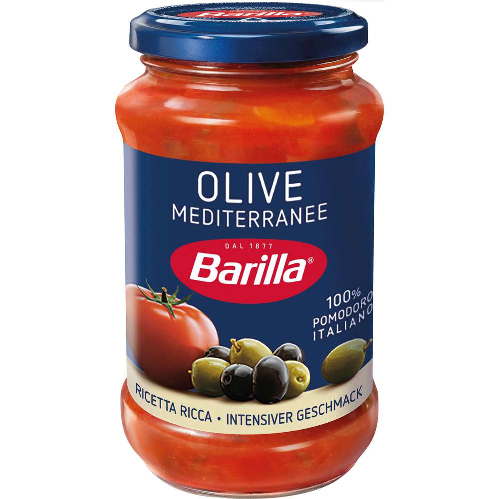 Produktabbildung Barilla Olive Mediterranee, Tomatensoße
