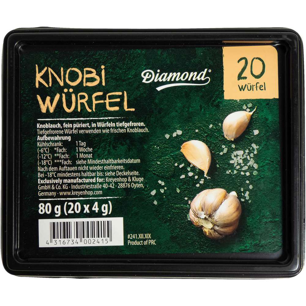 Produktabbildung Diamond Knoblauch-Püree-Würfel 