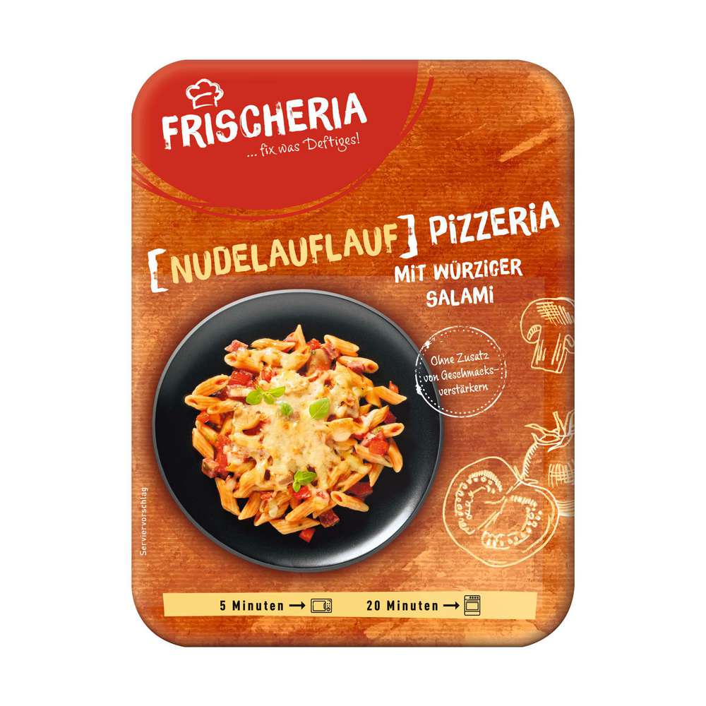 Produktabbildung Frischeria Nudelauflauf, Pizzeria