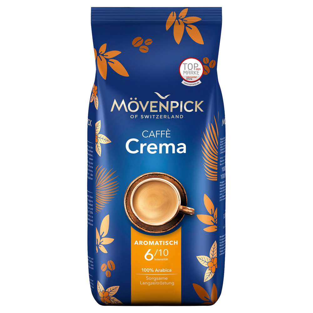 Produktabbildung Mövenpick Kaffee crema, ganze Bohne