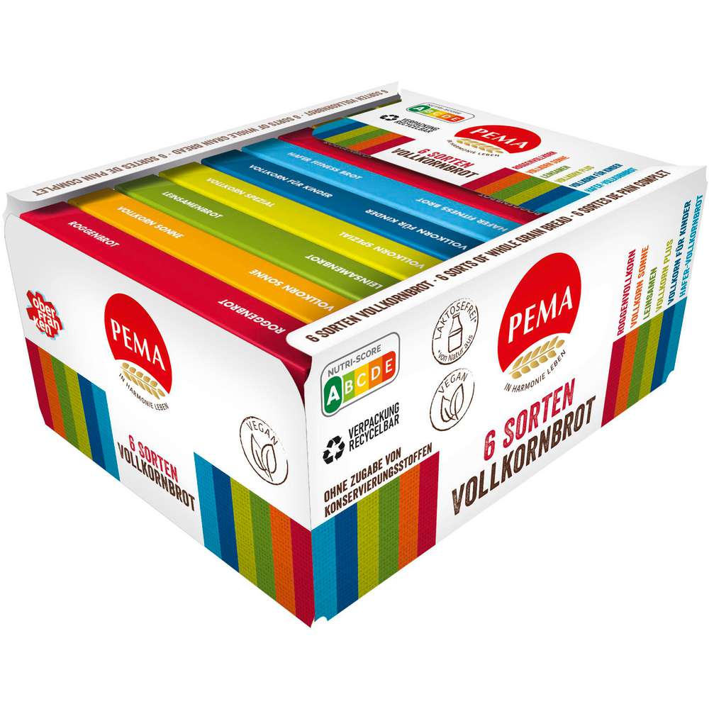 Produktabbildung PEMA Brotkörbchen mit Vollkornbrot