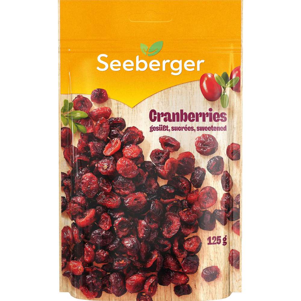 Produktabbildung Seeberger Cranberries gesüßt, getrocknet