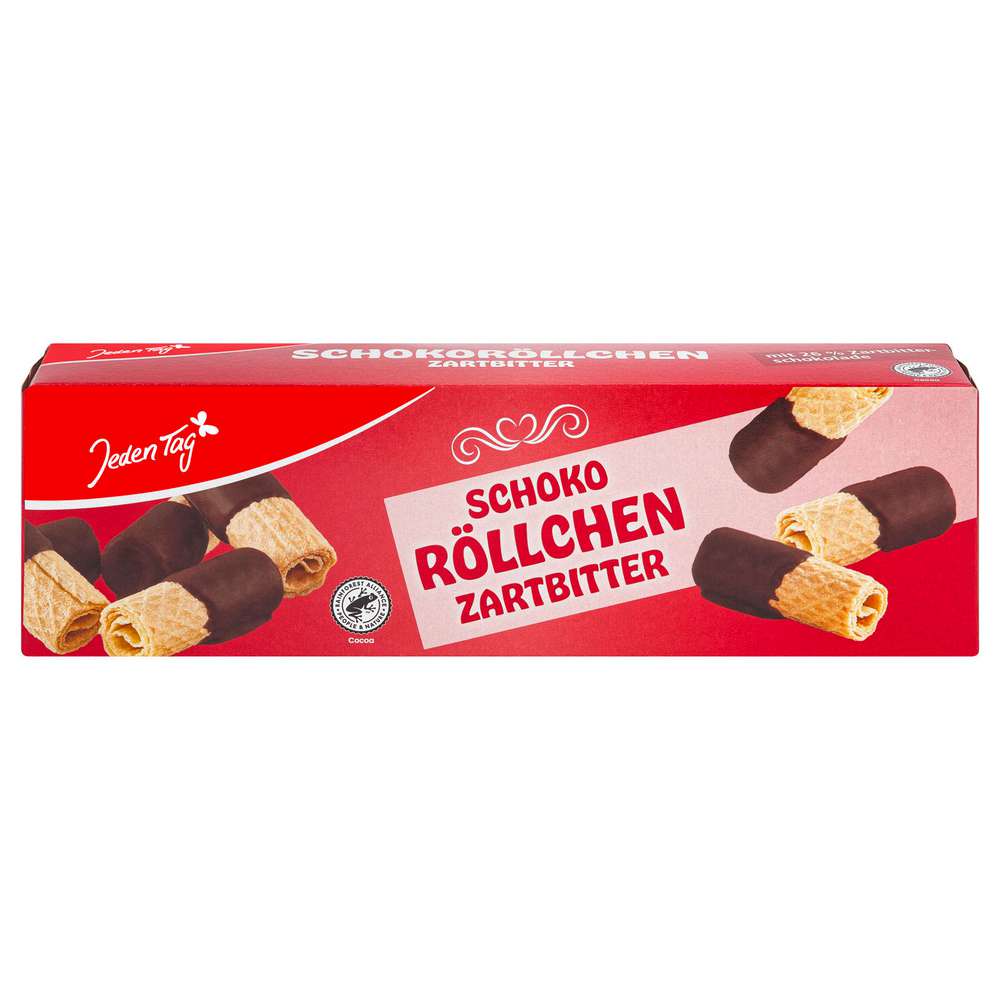 Produktabbildung Jeden Tag Schoko-Röllchen Zartbitter