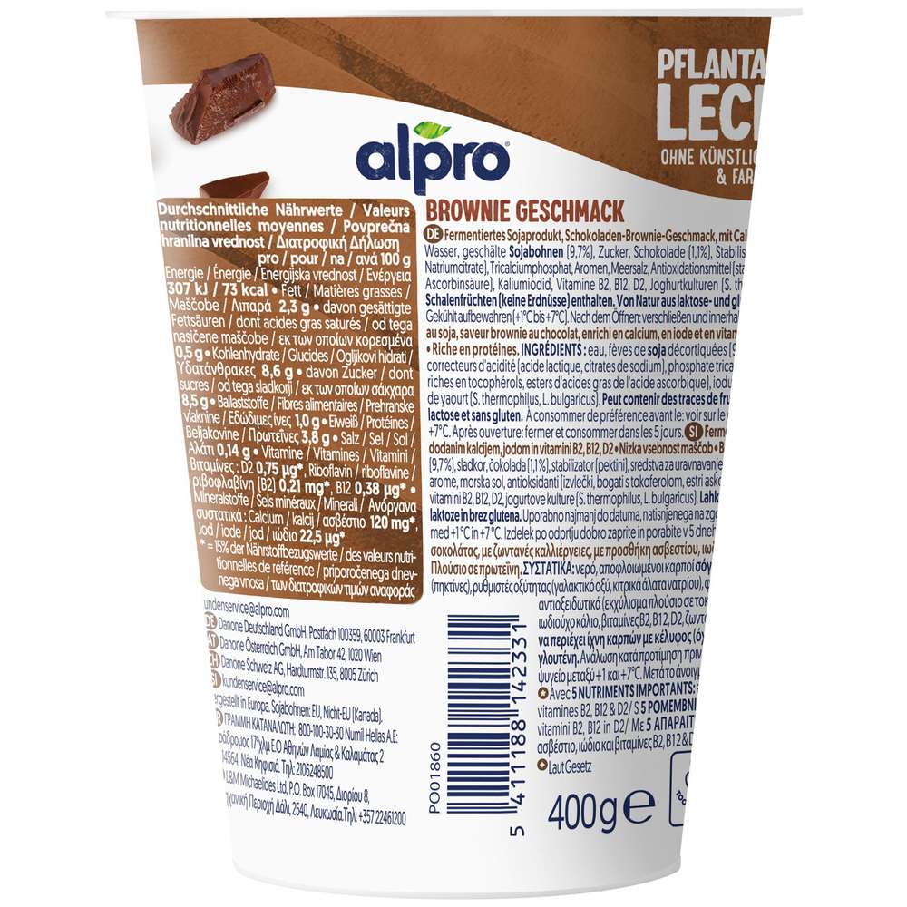 Produktabbildung Alpro Soja-Joghurtalternative, Brownie Geschmack