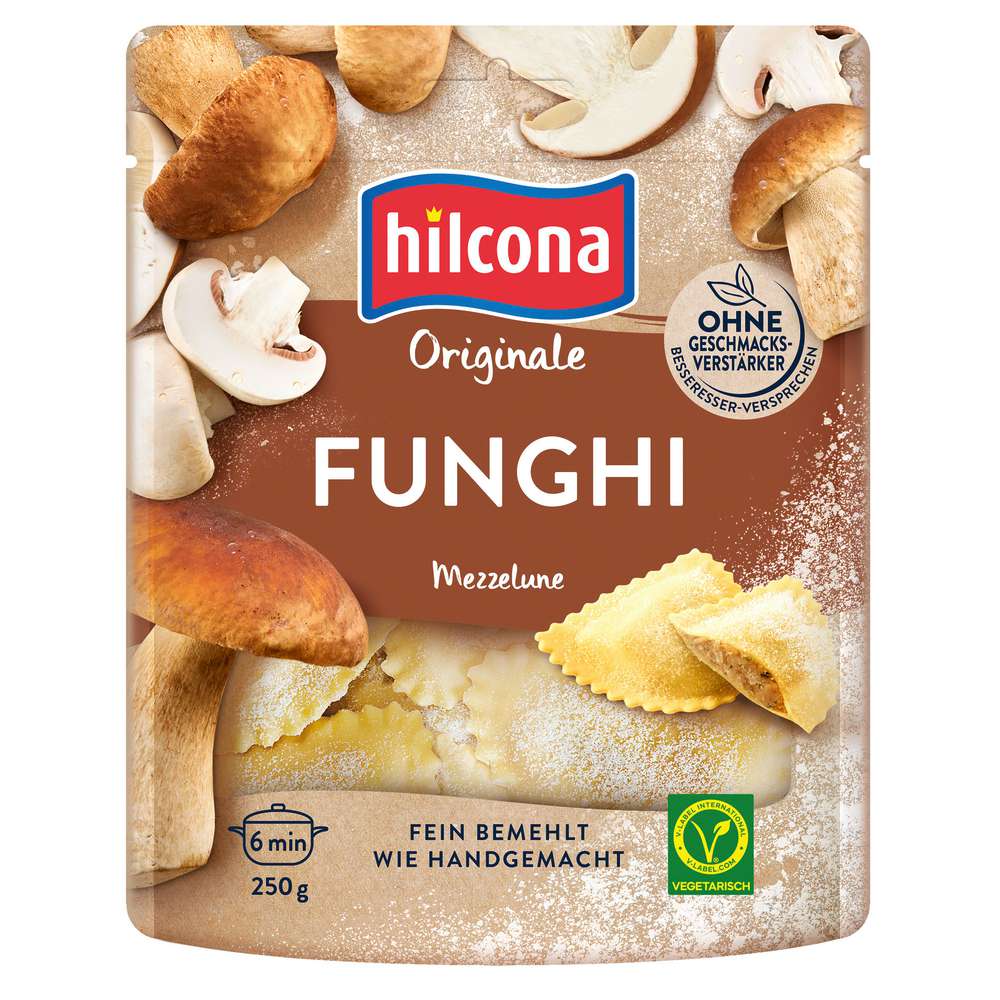 Produktabbildung Hilcona Nudeln Mezzelune Originale, Funghi