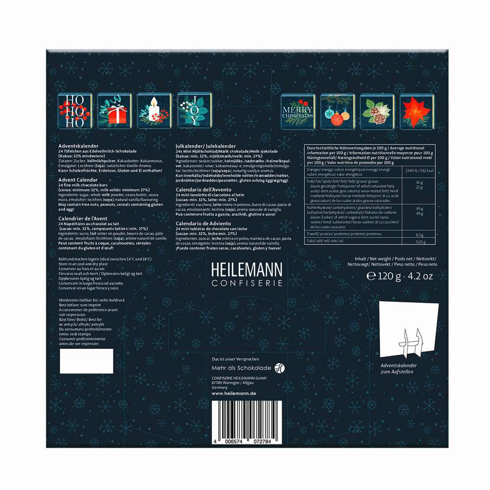 Produktabbildung Viba Tisch Adventskalender, Schoko