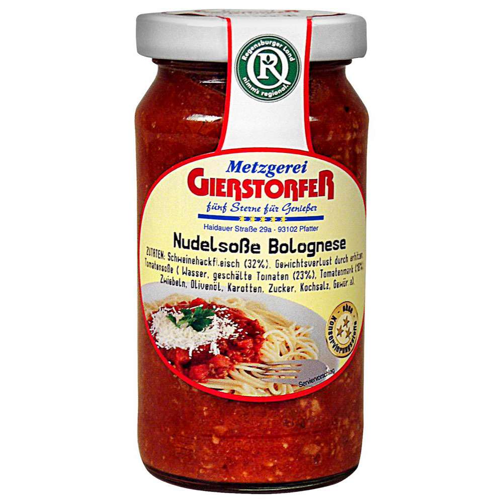 Produktabbildung Regensburger Land Pastasauce, Bolognese