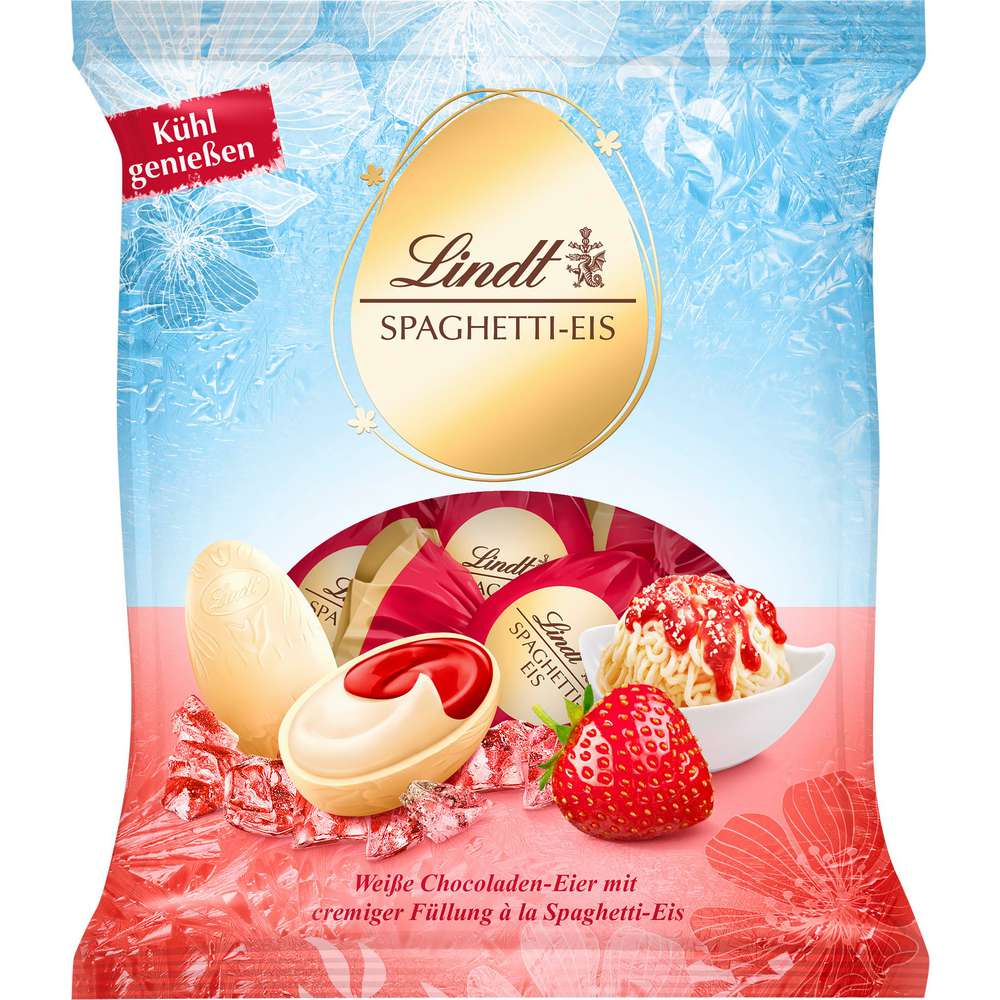 Produktabbildung Lindt Schoko Eier Spaghetti-Eis