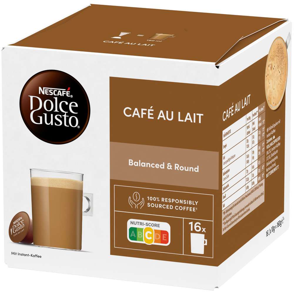 Produktabbildung Nescafe Kaffee Kapseln Dolce Gusto, Caffè au lait