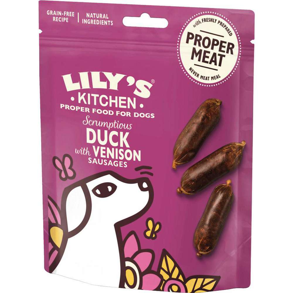 Produktabbildung Lilys Kitchen Hundesnack Würstchen Hirsch