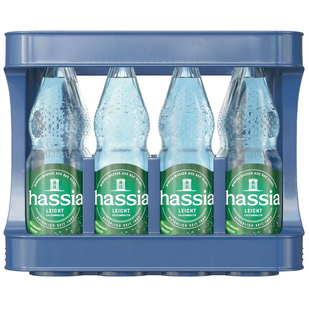 Produktabbildung Hassia Mineralwasser Leicht (12x 1,000 Liter)