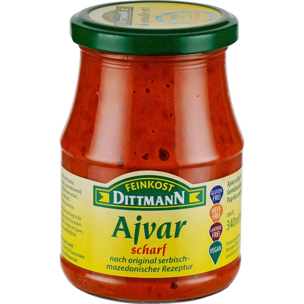 Produktabbildung Feinkost Dittmann Ajvar, scharf