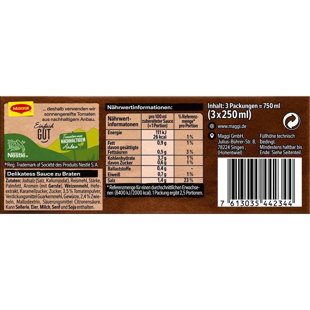 Produktabbildung Maggi Delikatess Sauce zu Braten