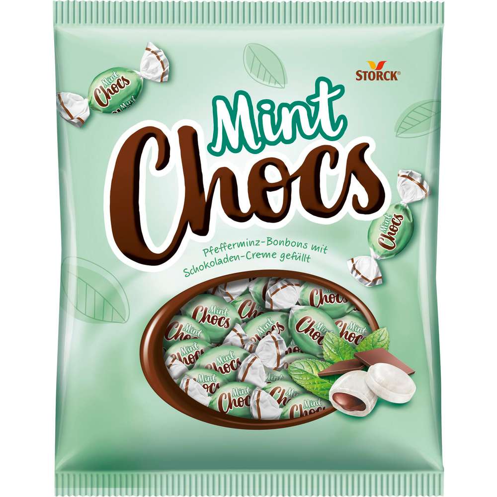 Produktabbildung Storck Schoko-Pfefferminz Bonbons Mint Chocos