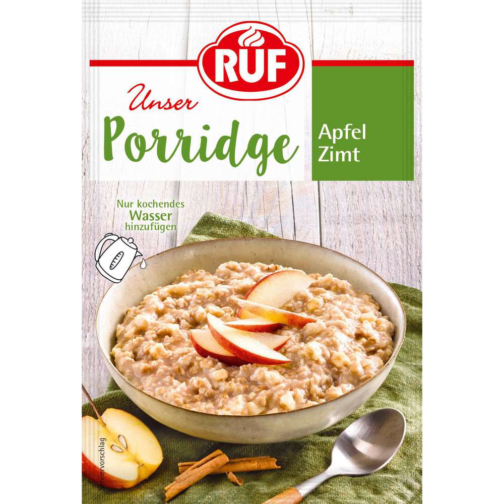 Produktabbildung RUF Porridge, Apfel-Zimt
