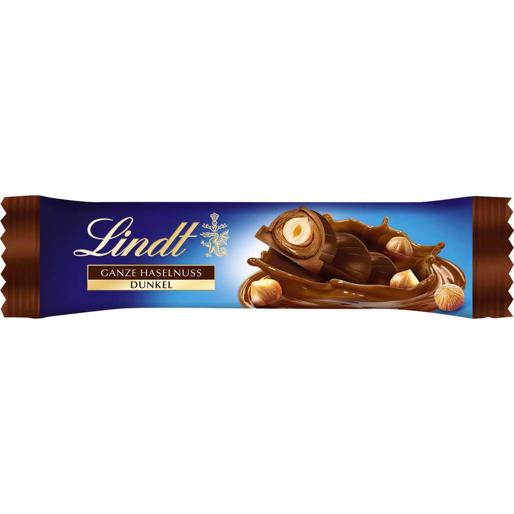 Produktabbildung Lindt Schoko-Riegel Nuss Deluxe, Dunkle Schokolade-Haselnuss