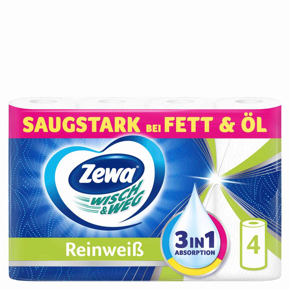 Produktabbildung Zewa Küchentücher Wisch & Weg, Reinweiss