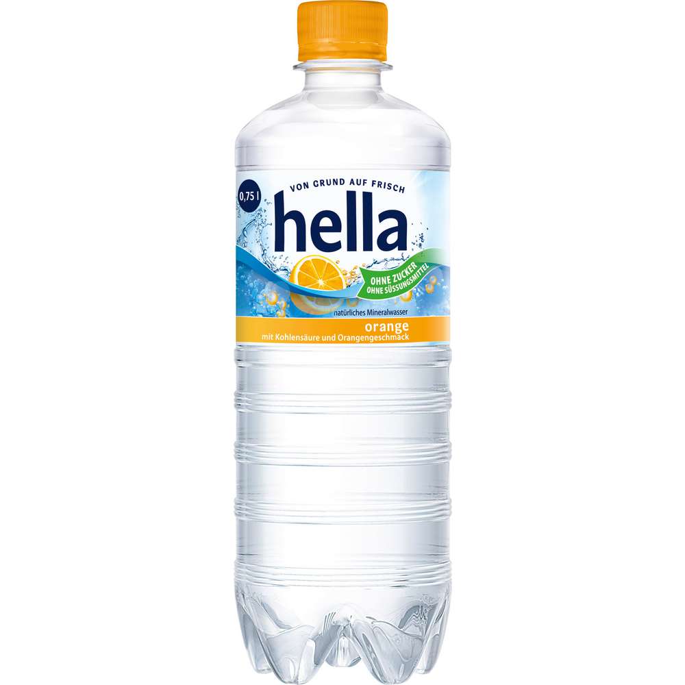 Produktabbildung hella Wasser mit Geschmack, Orange