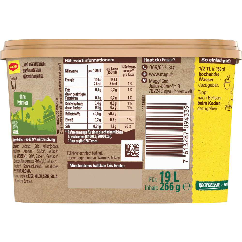 Produktabbildung Maggi Klare Brühe