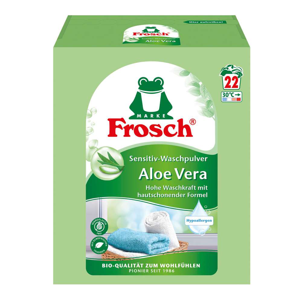 Produktabbildung Frosch Sensitiv-Waschmittel, Aloe Vera