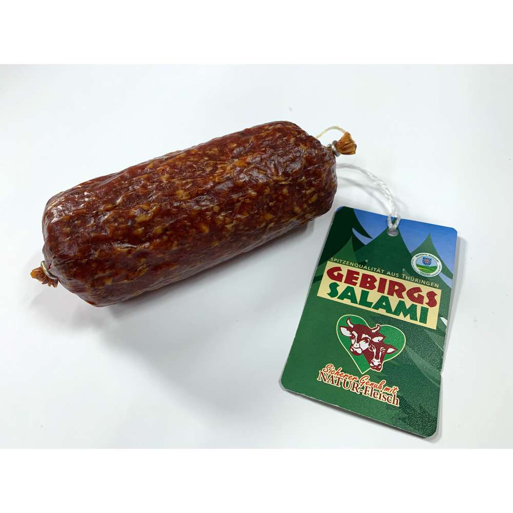 Produktabbildung Naturfleisch Gebirgssalami 