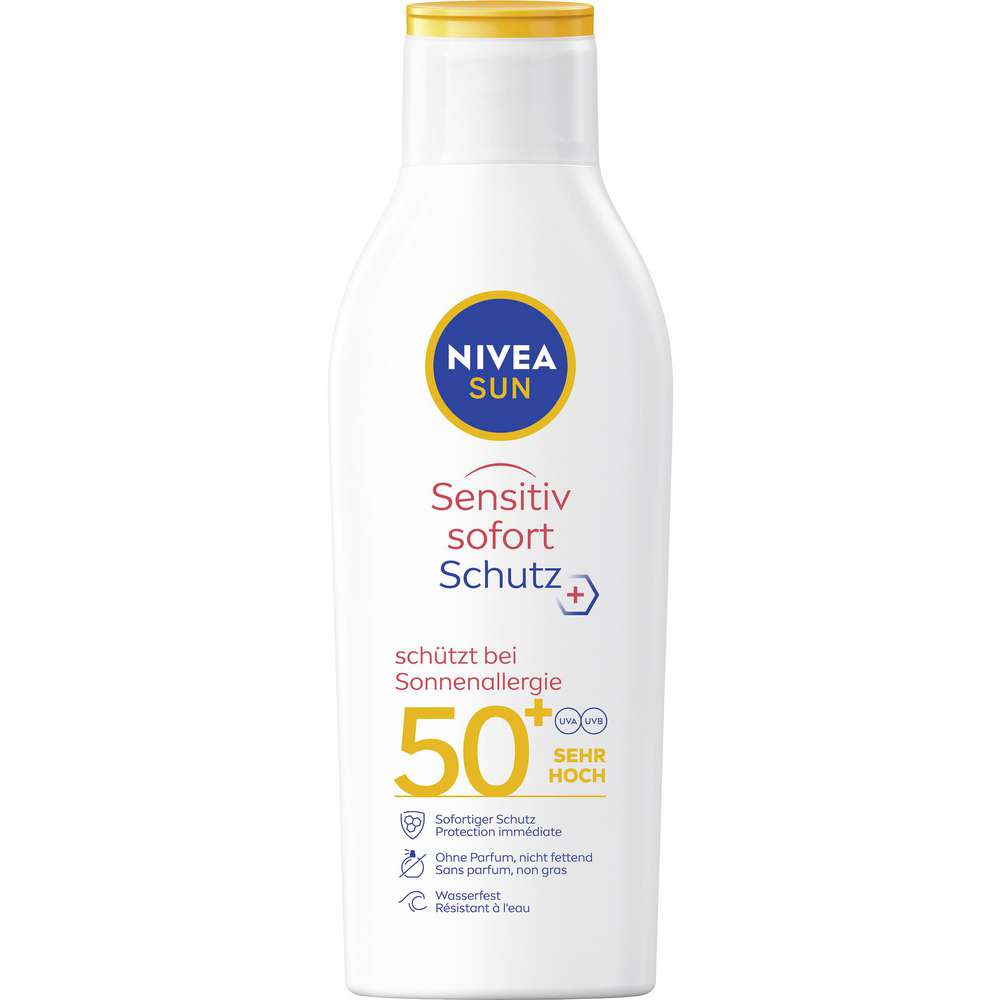 Produktabbildung Nivea Sun Sensitiv Milch LSF 50+