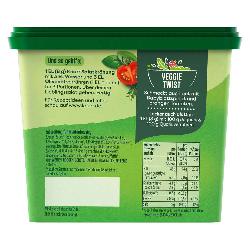 Produktabbildung Knorr Salatkrönung, Italienische Kräuter für 2,1 l