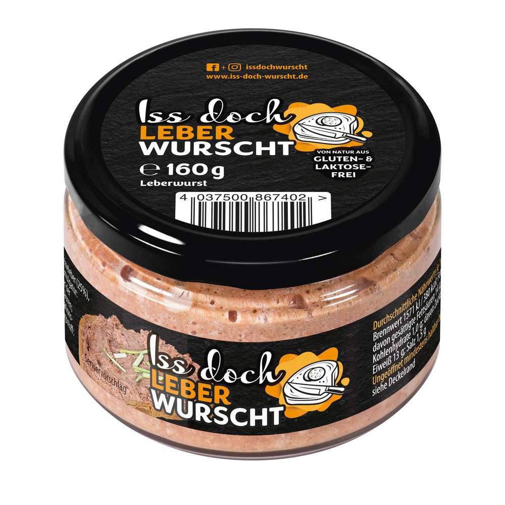 Produktabbildung Iss doch Wurscht Leberwurst im Glas, Iss doch Leberwurscht