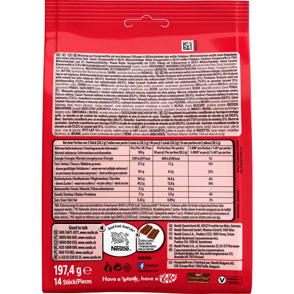 Produktabbildung Nestle KitKat, Mini Mix, 14er