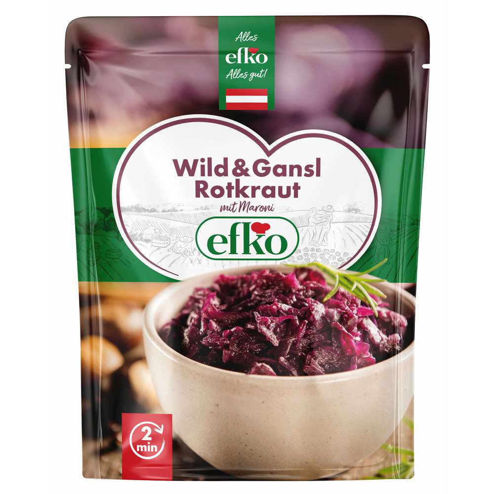 Produktabbildung efko Rotkraut mit Maroni