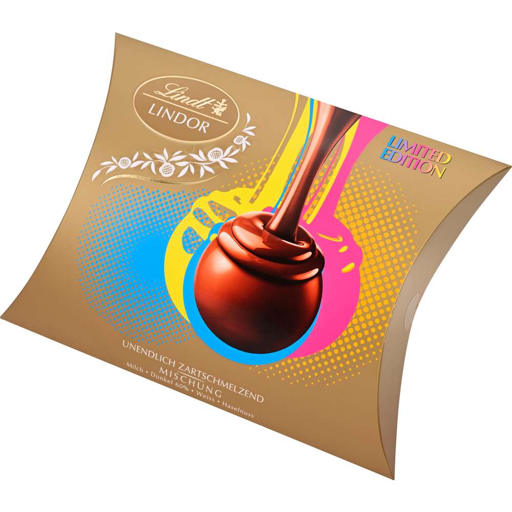 Produktabbildung Lindt Lindor Kissenpackung Mischung PopArt